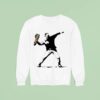 Assault With A Deli Weapon Style Flower Thrower Sweatshirt