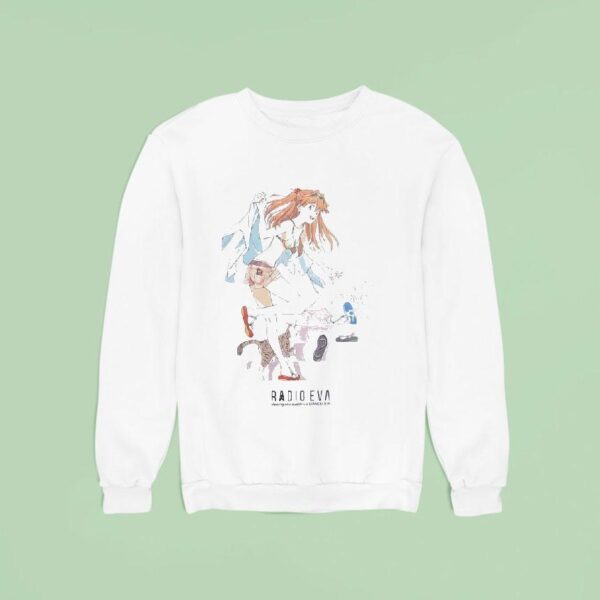 Asuka Langley Soryu Radio Eva Meeting New Quality Via Evangelion Anime Sweatshirt