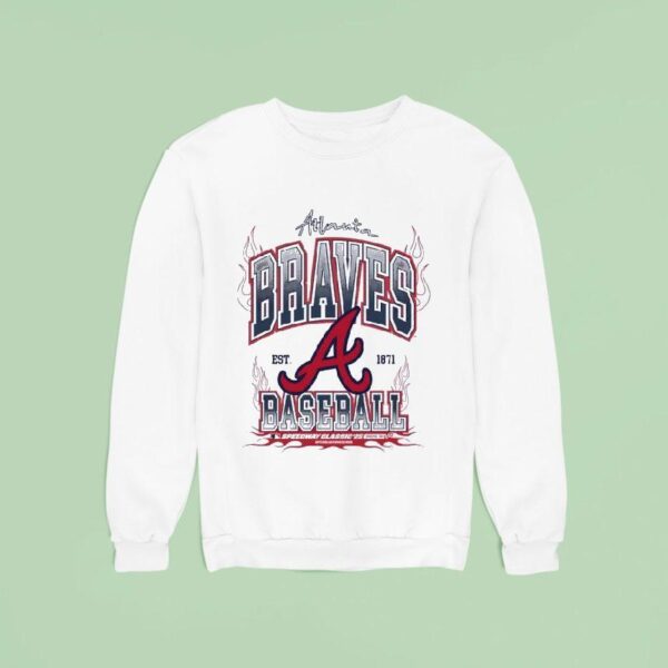 Atlanta Braves Baseball Est Speedway Classic Sweatshirt