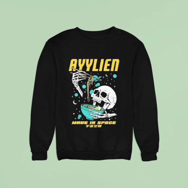 Ayylien Ramen Made In Space Skull Sweatshirt