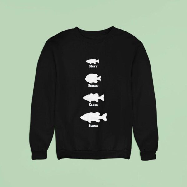 Bamabass Moby Sheriff Clyde Bonnie Fish Sweatshirt