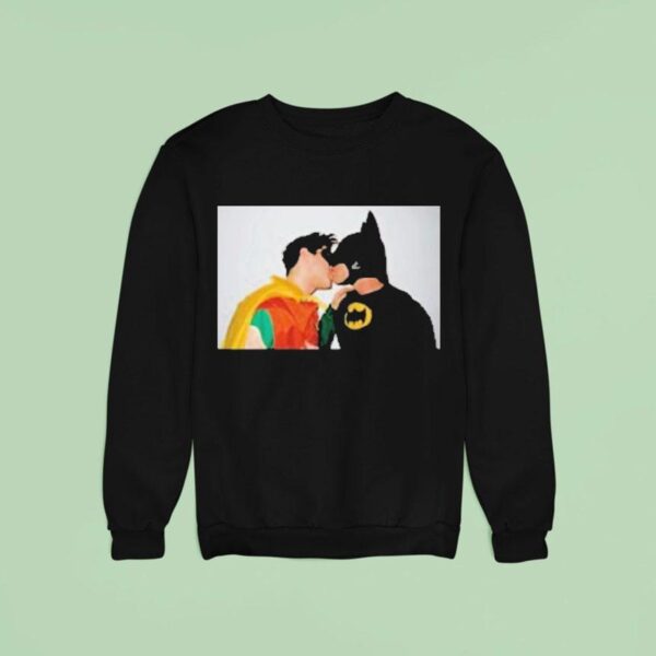 Batman And Robin Kissing Sweatshirt