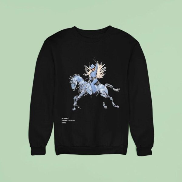 Beyonce Cowboy Carter Tour Denim Horse Sweatshirt