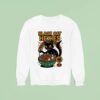 Black Cat Hexies Lucky Whisker Inside Halloween Sweatshirt