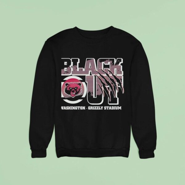 Blackout Washington Grizzly Stadium Logo Sweatshirt