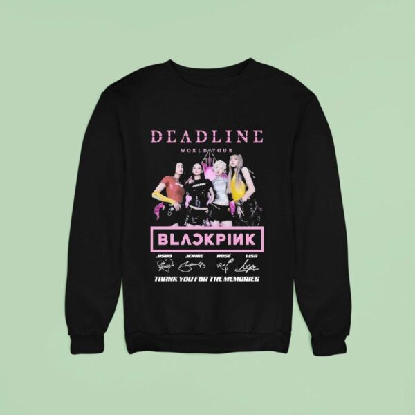 Blackpink Deadline World Tour Thank You For The Memories Signatures Sweatshirt