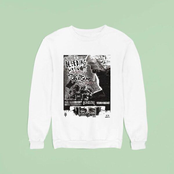 Bleeding Through Stick To Your Guns The Truth Year Anniversary Hardcore Punk Sweatshirt