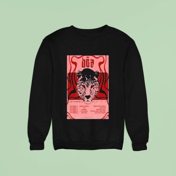 Boa Latin America Tour Dates Leopard Sweatshirt