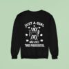 Boo Just A Girl Who Loves Twin Paranormal Halloween Sweatshirt