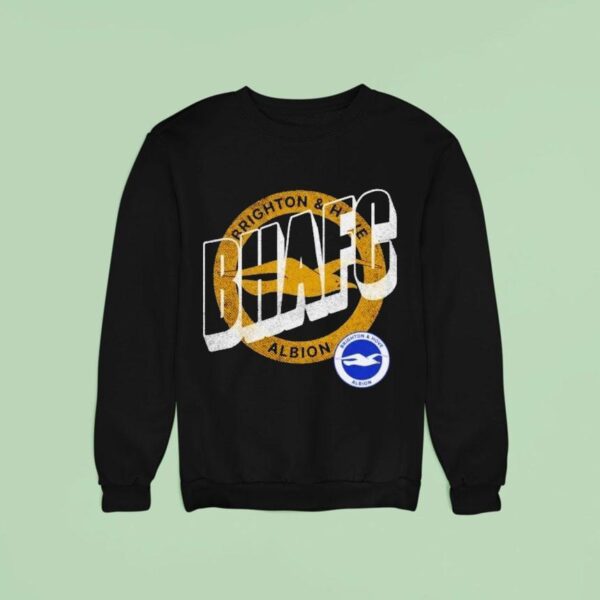 Brighton And Hove Albion Fc Wave Bold Wh Sweatshirt