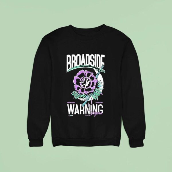 Broadside Warning Signs Flower Sweatshirt