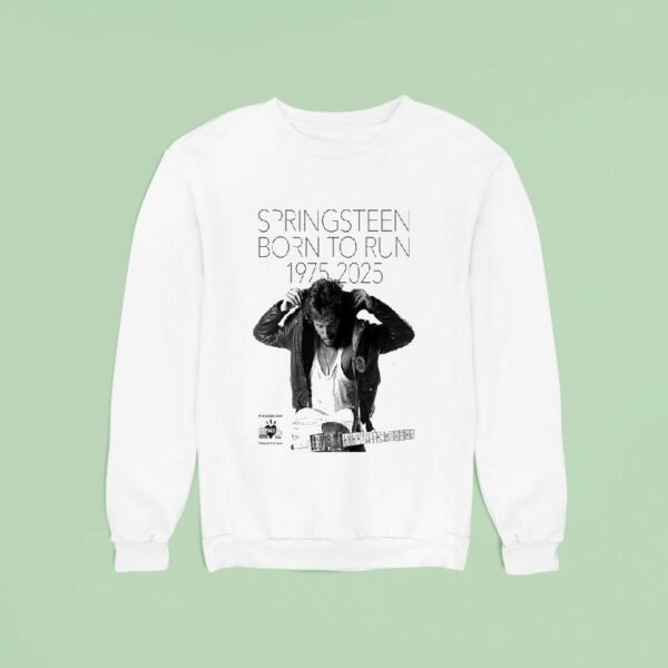 Bruce Springsn Th Anniversary Born To Run Sweatshirt