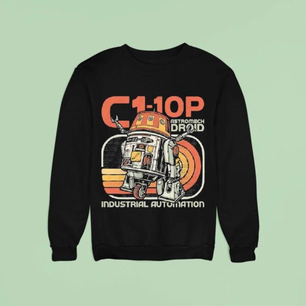 C P Astromech Droid Industrial Automation Sweatshirt