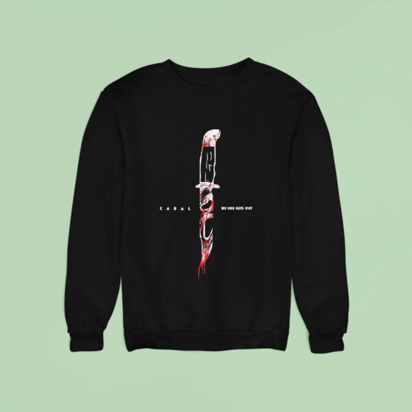 Cabal No One Gets Out Scream Dagger Logo Sweatshirt