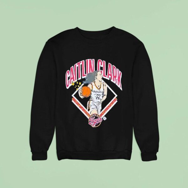Caitlin Clark Indiana Fever Basketball Cartoon Sweatshirt