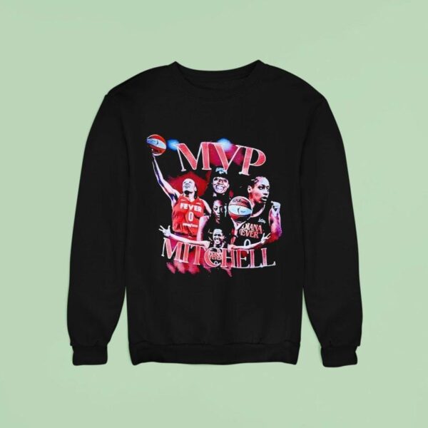 Caitlin Clark Wearing Kelsey Mitchell For Mvp Sweatshirt