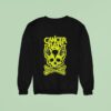 Cancer Bats Slime Bat Skull And Crossbones Sweatshirt