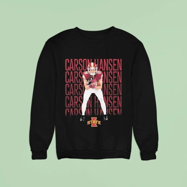Carson Hansen Iowa State Cyclones Block Name Sweatshirt