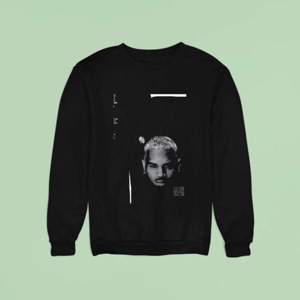 Chris Brown Breezy Bowl Xx B And W Portrai Sweatshirt