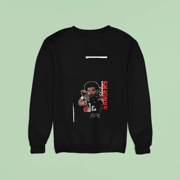 Cleveland Browns Shedeur Sanders Caricature Signature Sweatshirt