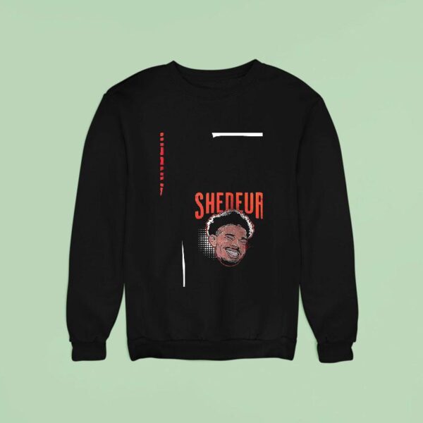 Cleveland Browns Shedeur Sanders Portrait Ar Sweatshirt