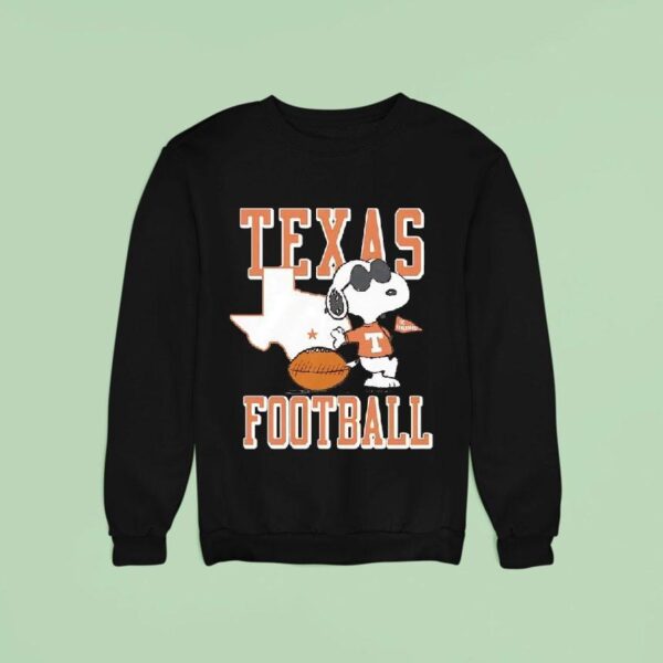Cool Snoopy Texas Longhorns Football Sweatshirt