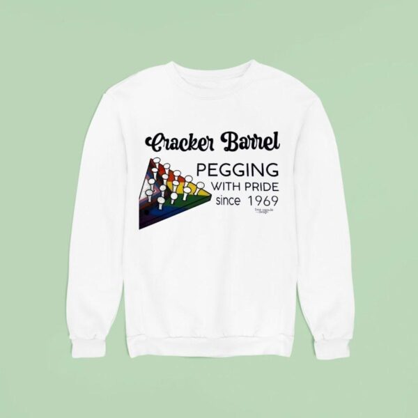 Cracker Barrel Pegging With Pride Since Sweatshirt