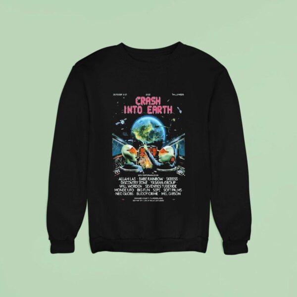 Crash Into Earth October Halloween Sweatshirt
