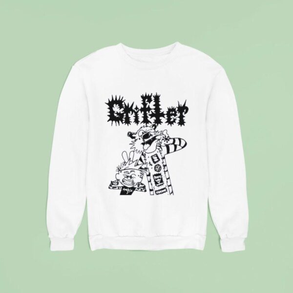 Crust Punk Calvin And Hobbes Sweatshirt