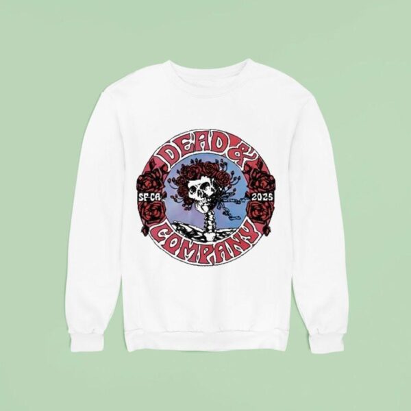 Dead And Company Th Anniversary Grateful Dead Music San Francisco Sf Ca Skeleton Sweatshirt