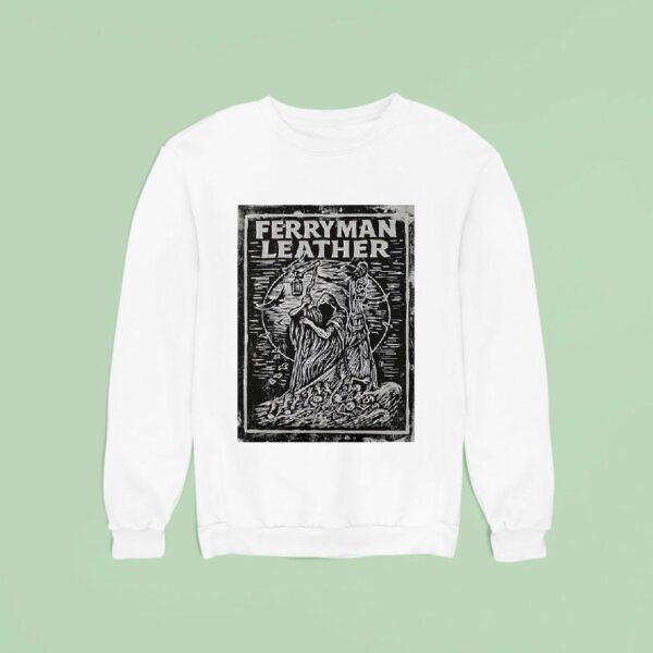 Death Ferryman Leather Sweatshirt