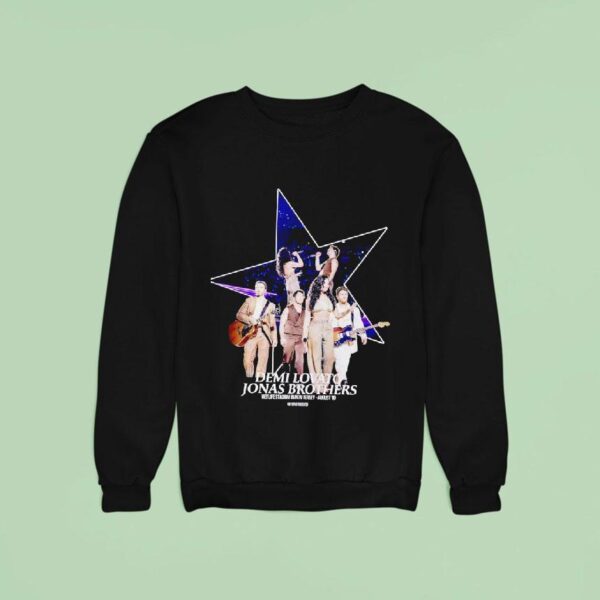 Demi Lovato And Jonas Brothers Performing Sweatshirt