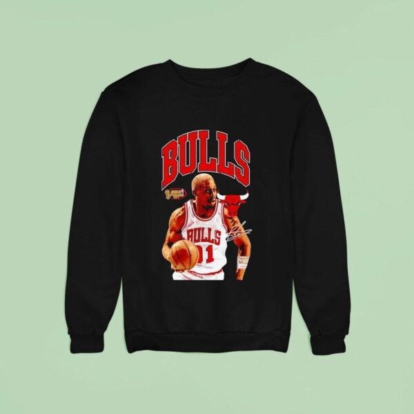 Dennis Rodman Chicago Bulls Basketball Signature Sweatshirt