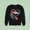 Denver Broncos Nurse Heartbeat Stethoscope Sweatshirt