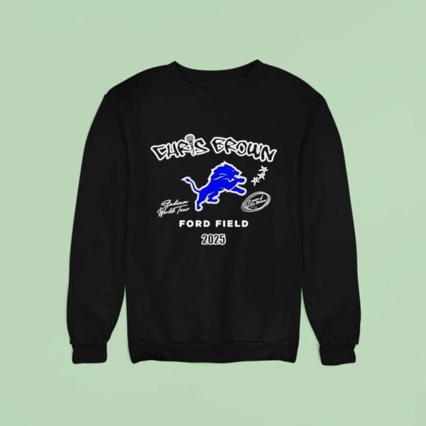 Detroit Lions Chris Brown Breezy Bowl Xx Tour Sweatshirt