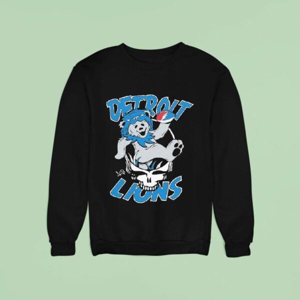 Detroit Lions Nfl X Grateful Dead Bear Sweatshirt