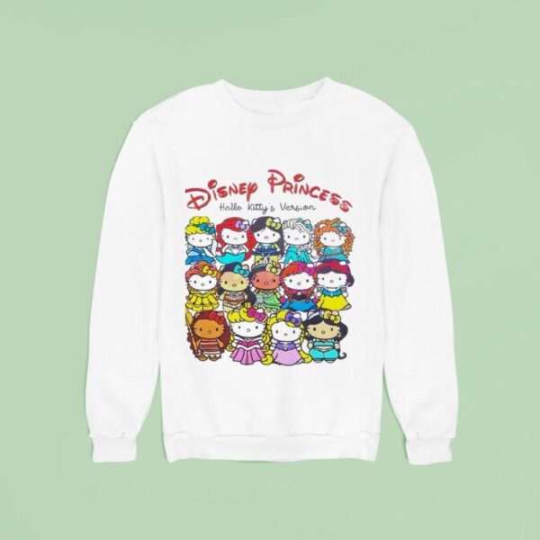 Disney Princess Hello Kitty S Version Cute Princess Mashup Sweatshirt