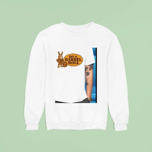 Do A Barrel Roll Rabbit Style Cracker Barrel Logo Sweatshirt