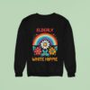 Elderly White Hippie Rainbow Sweatshirt