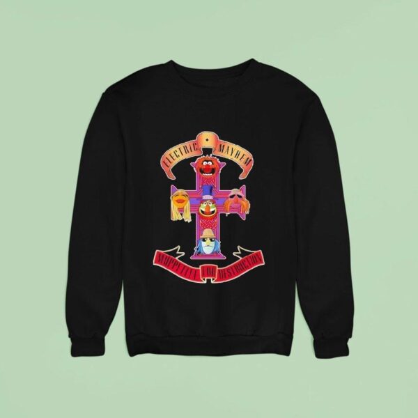 Electric Mayhem Muppetite For Destruction Dr Th Style Guns N Roses Sweatshirt