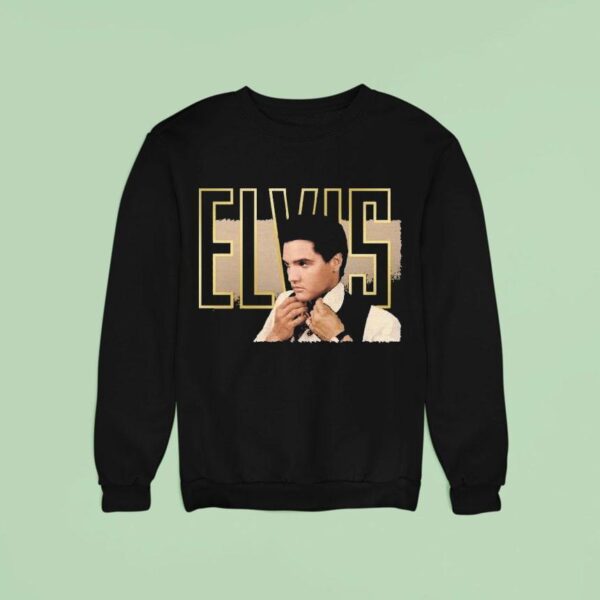 Elvis Presley In Gold Sweatshirt