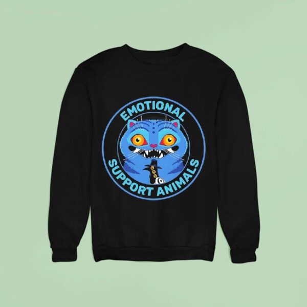 Emotional Support Animals Derpy Tiger And Sussy From Kpop Demon Hunters Sweatshirt