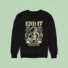 End It Never Looking Forward Always Looking Back Spade Reaper Sweatshirt