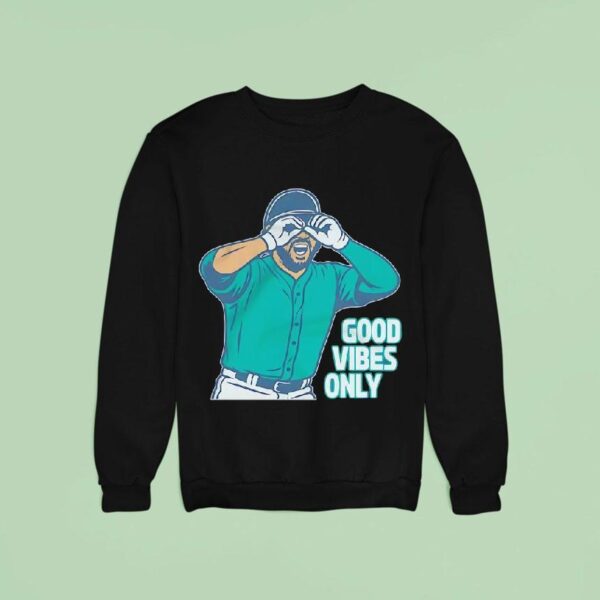 Eugenio Suarez Good Vibes Only Seattle Mariners Baseball Sweatshirt
