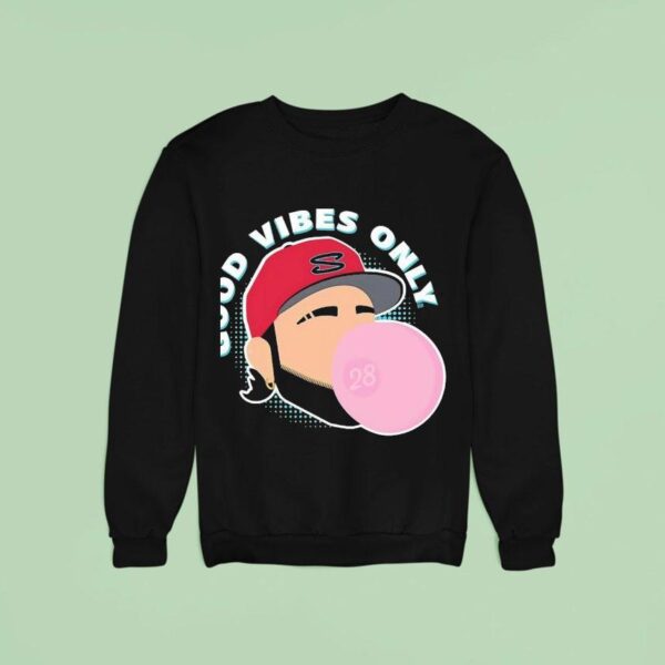 Eugenio Suarez Gum Good Vibes Only Seattle Mariners Sweatshirt