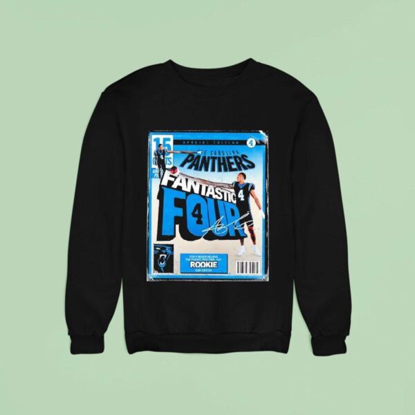 Fantastic Four X The Carolina Panthers John Kasay Signature Sweatshirt