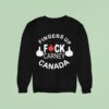 Fingers Up Fuck Carney Canada Sweatshirt