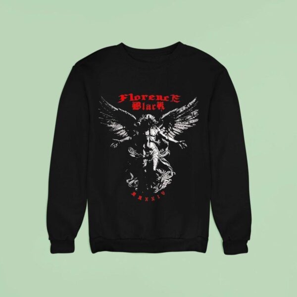 Florence Black Angel Sweatshirt