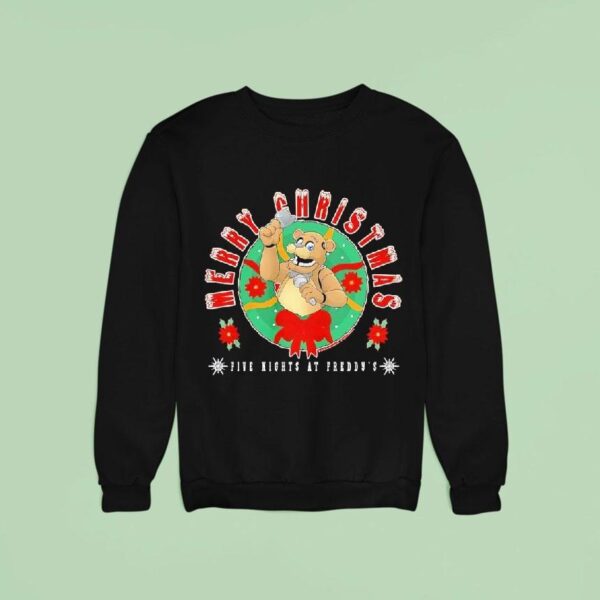 Freddy Fazbear Merry Christmas Five Nights At Freddy S Sweatshirt