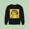 Frog Face With Bob Haircu Sweatshirt
